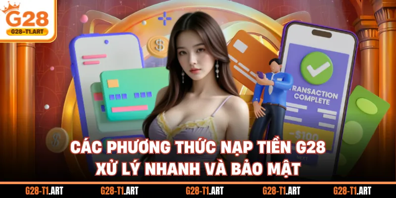 Các Phương Thức Nạp Tiền G28 Xử Lý Nhanh Và Bảo Mật
